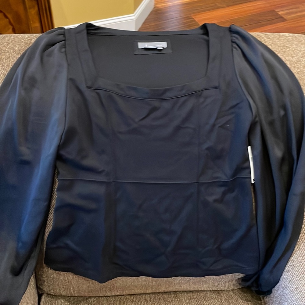 New with tags! Anthropologie black shirt. Size large